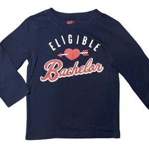 ❤️4T Crazy 8, long sleeved Valentine’s Day tee, like new!